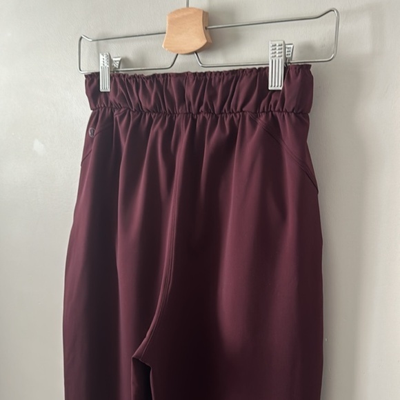 Lululemon Stretch High-Rise Pant 7/8 Length Red Merlot - Picture 13 of 16
